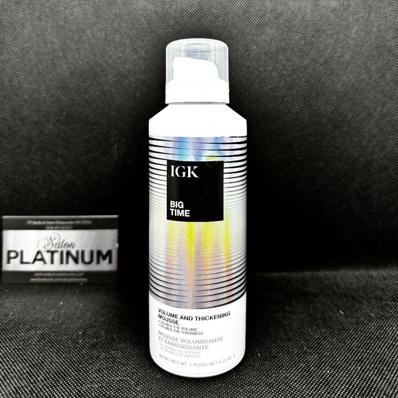 IGK BIG TIME VOLUME MOUSSE VOLUME + THICKENING MOUSSE - Picture 1 of 6